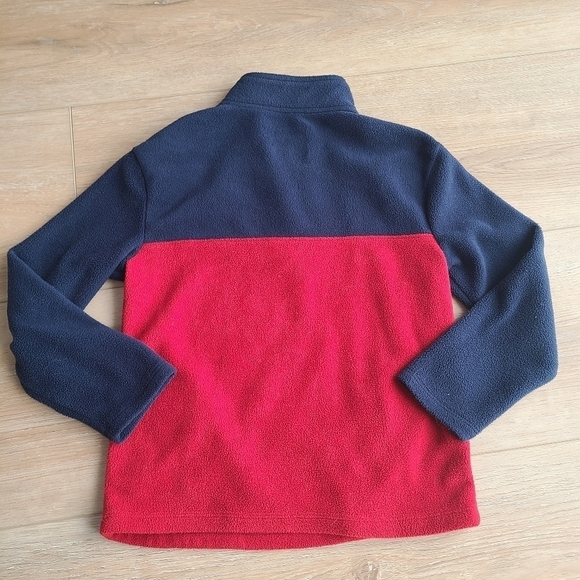 Cat & Jack Preschool Boy Navy & Red 1/4 zip fleece pullover VGUC - Picture 7 of 7